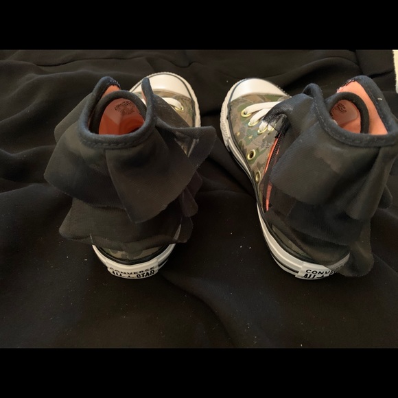 Converse camo and tulle high top sneaker - Picture 2 of 6